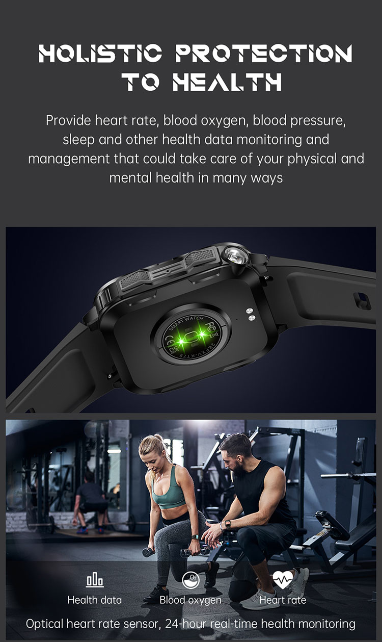 Sport Smart Watch, KT79 Smartwatch, KT79 Smart Watch, KT79 Light Smart Watch, Smart Watch with Flashlight, UV Light Smart Watch, KT79 Outdoor Smart Watch，KT79 Watch with Flashlight, KT79 Watch with UV Lamps